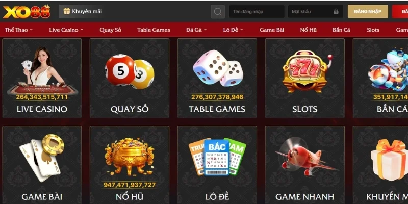 Giải trí cá cược đỉnh cao tại XO88