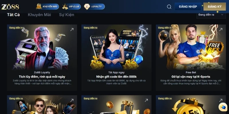 Zo88 - Sân chơi cá cược trực tuyến lớn mạnh hàng đầu Châu Á