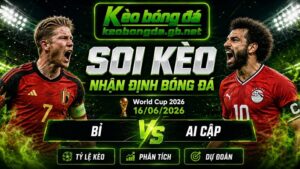 Đội hình dự kiến trước trận Bỉ và Ai Cập